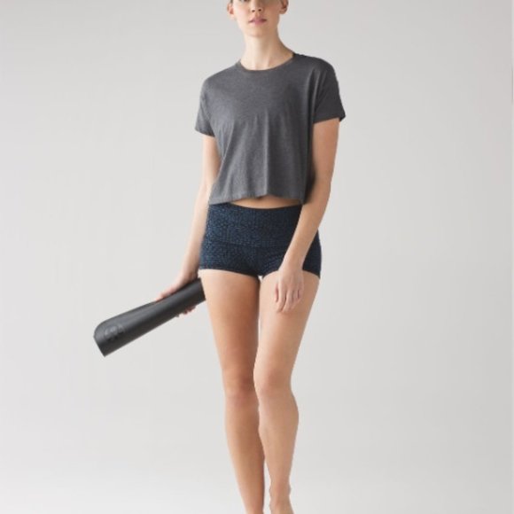 Lululemon Wunder Short 2" (Full-On Luxtreme) Shatter Weave Desert Teal Alberta L - Picture 14 of 15